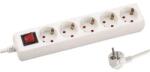 EUROLAMP 5 Plug 1,5 m Switch (10332)