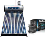 GOBE KIT S33-23 pachet panou solar nepresurizat 120 litri GOBE Plus, 12 tuburi vidate, cu pompă BlauTech, corp din inox (KIT-S33)