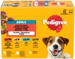 PEDIGREE Adult alutasakos válogatás aszpikban - marha májjal, csirke, hal, baromfi