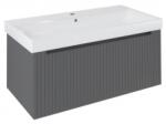 Sapho NELIO STRIP mosdótartó szekrény, 2 fiókkal, 96, 5x44x49cm, carina (NL100-4141S)