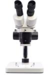 TECHREBAL Sztereoszkópos mikroszkóp, TECHREBAL 10E, zoom 20-40x, dőlésszög 45°, munkatávolság 100mm, fehér (5340-384D3)