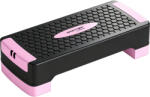 SPORTNOW Step Aerobic Reglabil pe 2 Niveluri cu 2 Benzi de Rezistență, Roz | Aosom Romania (A90-455V00PK)