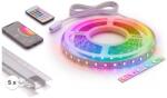 SmartLED Set 1x bandă LED RGBW NEO LITE LED/24W/230V 5 m IP65 Wi-Fi + 5x profil de 1 m + telecomandă (SD0106C)