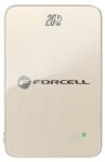 Forcell Портативна батерия Forcell - F-Energy SuperSlim F5K8, 5000 mAh, MagSafe, бежова (5903396390234)