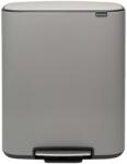 Brabantia Кош за отпадъци Brabantia - Bo Pedal, 60 l, Mineral Concrete Grey (1003187)