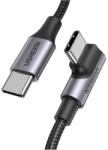UGREEN USB-C Derékszögű Gyorstöltő 100W Fekete 1m 71198 (71198)