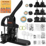 VEVOR Masina de Butonare VEVOR JMB-X3, 3-in-1, pentru Butoane de 253258mm, Negru si Portocaliu (80623382)