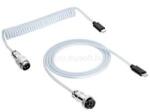 Akyga USB-C - USB-C kábel 1m fehér (AK-USB-49) (AK-USB-49) (AK-USB-49)