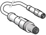 TE Sensors 2m-es hosszabbító kábel dugaszolható csatlakozókkal XZCR1501040G2 Telemecanique (XZCR1501040G2)