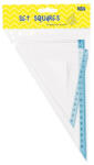 Educa Vonalzókészlet, háromszög 13 cm és 18cm, ( 45°/60° ) 2 db/bliszter Educa - pepita