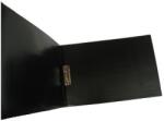  Dosar cu fermoar A/4 din PVC, orizontal, negru (H-222)