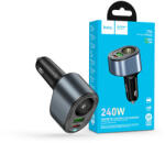 hoco. Z56 35W PD QC3.0 USB-C+ USB-A autós töltő adapter+ autós aljzattal - fekete - coolmobile