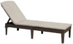 Keter 255891 Jaipur műrattan napozóágy (párnával) - barna-szürke-bézs