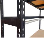  Munkapad, Strend Pro Racks PWB60, fekete, 183 x 90 x 183 cm, polccal, 350 kg teherbírás, könnyen összeszerelhető