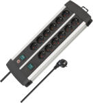 brennenstuhl Prelungitor Brennenstuhl - Premium Alu-Line, 12 prize , 3 m, negru /argintiu (1391000912)