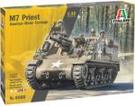 Italeri Model asamblabil Italeri Moderne: Trenuri - Vehicul de artilerie autopropulsat american M7 Priest, 1 figura (ITA6580)