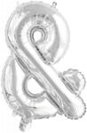  Ezüst Silver & betű fólia lufi, 46 cm