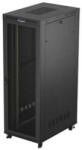 Lanberg FF01-8247-23BL 19" 47U SZÉL: 800mm MÉLY: 1200mm MAG: 2343mm lapraszerelt LCD hálós fémajtós fekete szerver szekrény (FF01-8247-23BL) - pepita