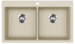 BLANCO Evido Quadro 9 gránit mosogatótálca 86 x 51cm, bézs (BL-105543)