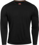 icebreaker 260 Tech Long Sleeve Crewe hosszú ujjú thermoaktív póló - Black - M (2848045)