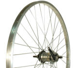 falú Kerék 26-os hátsó szimpla falú remerx ezüst felni menetes shimano nexus3 kontrás agy