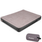 inSPORTline Kétszemélyes felfújható matrac inSPORTline Valkon Duo 192×151×22 cm beépített elektromos pumpával, egyszerű felfújás/leeresztés, Li-ion akkumulátor