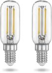 POPPSTAR E14 LED izzó páraelszívóhoz, 4W, 6000K hidegfehér, 440 lm (40W egyenértékű), T alakú, 2 db