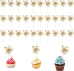 Goiern arany csillogó cupcake és torta dísz topper 30 db