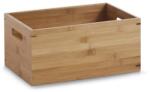 Zeller Present Bambusz Tárolóláda 30x20x14 cm Természetes Anyagú Rendszerező Doboz Otthonra (13341)