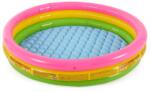 Intex Sunset Glow Pool felfújható gyerekmedence 3 gyűrűs, 147x147x33 cm, 300 liter, színes