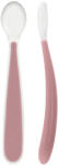 CHICCO Szilikon kanál Soft pink 2db, 6m+