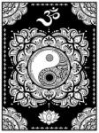 100 Bársony kifestőkönyv A4 Mandala YinYang (CVCM-M3-mandala)