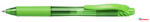 Pentel Zseléstoll, 0, 35 mm, nyomógombos, PENTEL "EnerGelX BL107", világoszöld (COR_PENBL107VZ)