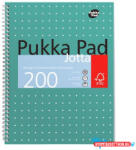 Pukka Pad Spirálfüzet, A4+, vonalas, 100 lap, PUKKA PAD, "Metallic Jotta (COR_PUPJJM018V)