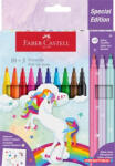 Faber-Castell Filctoll készlet, FABER-CASTELL "Unikornis" 10 különböző szín + 3 csillámos (COR_TFC554213)