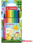 STABILO Filctoll készlet, 1 mm, STABILO "Pen 68 Mini Animal Vibes", 8 különböző szín (COR_TST668807)