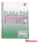 Pukka Pad Spirálfüzet, A4, vonalas, 100 lap, PUKKA PAD "Irlen Jotta Green (COR_PUPIRJA4)
