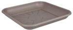 Elho Loft Urban Saucer Square 22 cm Taupe műanyag alátét