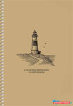Shkolyaryk Publishing House Spirálfüzet, A5, sima, 96 lap, SHKOLYARYK "Sailor", vegyes (COR_SB966149)