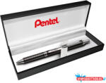 Pentel Zseléstoll, 0, 35 mm, nyomógombos, fekete tolltest, PENTEL "EnerGel BL-407" fekete, ajándék kék tollbetéttel (COR_PENBL407A)