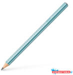 Faber-Castell Grafitceruza, B, háromszögletű, FABER-CASTELL "Sparkle Jumbo", metál óceánkék (TFC111662) - nyomtassotthon
