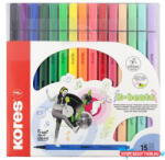 Kores Filctoll készlet, kimosható, KORES "K-beats", 15 különböző szín (IK29215) - nyomtassotthon