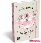 LIZZY Füzetbox, A4, LIZZYSULI, "Tiny Dancer, Lovely Ballerina (COR_TICLFBTDA4)