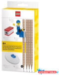 LEGO® Grafitceruza szett, HB, hegyezővel, radírral, mini figurával, LEGO (COR_L53708)
