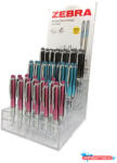 Zebra Golyóstoll display, 0, 24 mm, teleszkópos, rozsdamentes acél, ZEBRA "Telescopic Metal Stylus", kék (COR_TZ46601)