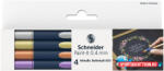 Schneider Metálfényű rollertoll készlet, 0, 4 mm, SCHNEIDER "Paint-It 050" 4 különböző szín (COR_TSC050V4)