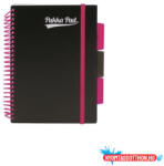 Pukka Pad Spirálfüzet, A5, vonalas, 100 lap, PUKKA PAD, "Neon black project book (COR_PUPN7665V)