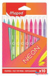 Maped Filctoll készlet, 2, 8 mm, kimosható, MAPED "Neon", 10 különböző szín (IMA845419) - nyomtassotthon
