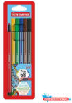 STABILO Filctoll készlet, 1 mm, STABILO "Pen 68", 6 különböző szín (TST6806PL) - nyomtassotthon