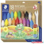 STAEDTLER Zsírkréta, jumbo, hatszögletű, STAEDTLER "Noris Junior 224", 18 különböző szín (COR_TS224C18)